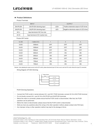 SUNSET * 40W Dali Dimmable Driver
